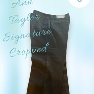 Ann Taylor Signature Black Cropped Pants